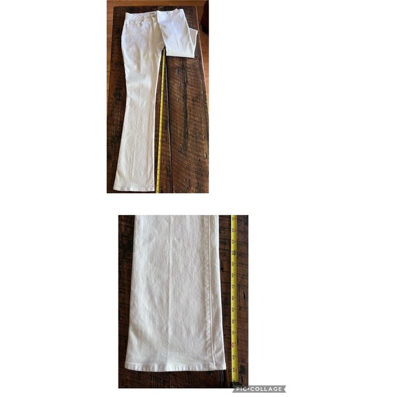 Anthropologie PAIGE Hourglass High Rise Boot Jeans Size 30 in Crisp White - Picture 7 of 15